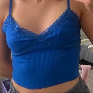 blue lace tank